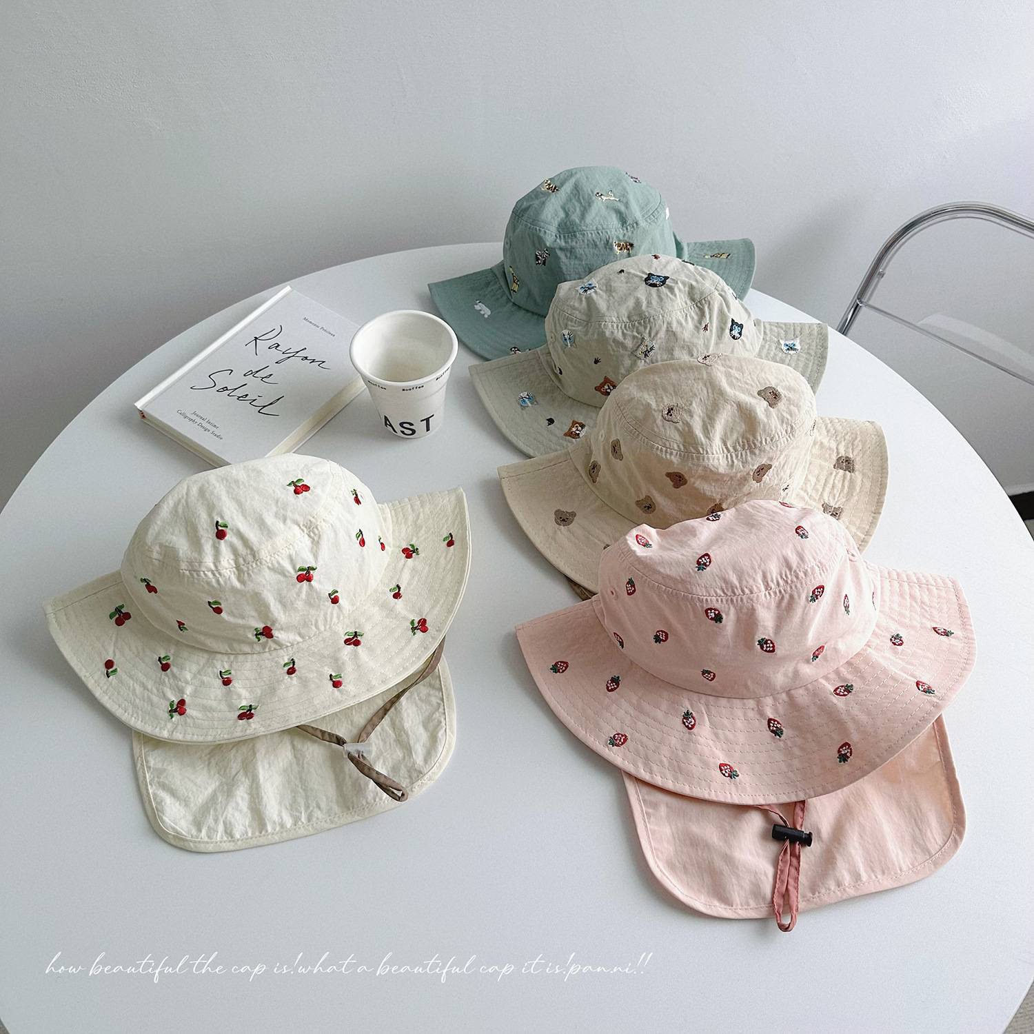 Summer quick dry thin children's sun hat for men and women girl's