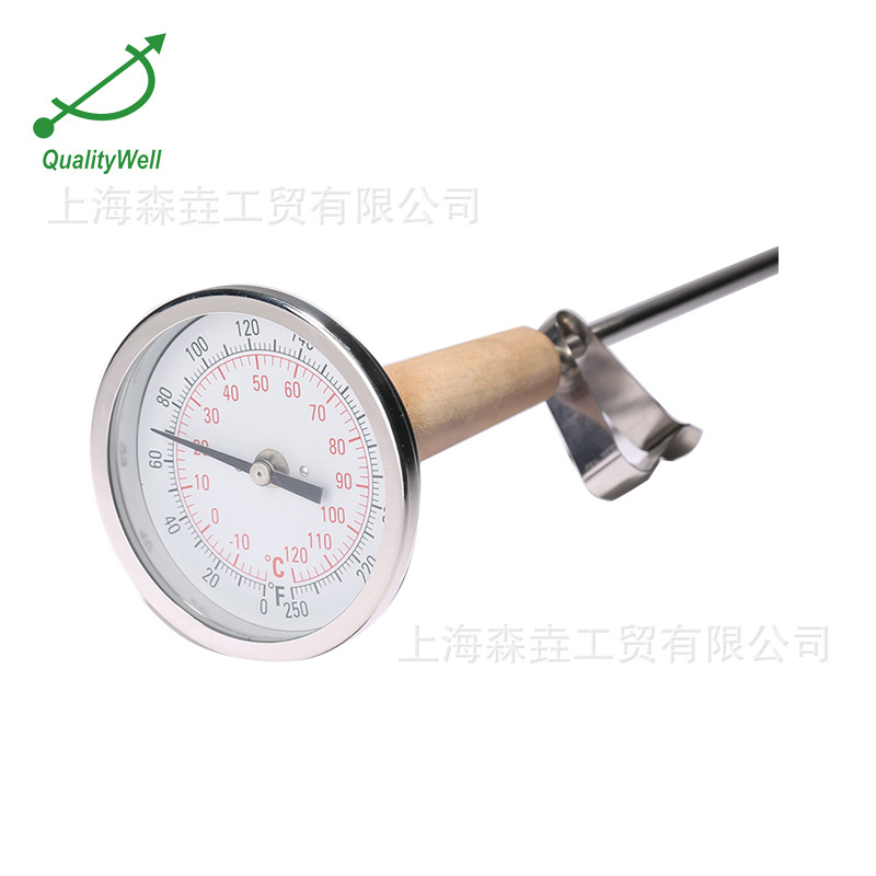 76mm����ֱ��˫�����¶ȼ� ľ���ǽ�ʳƷ��⿳��� CYW300