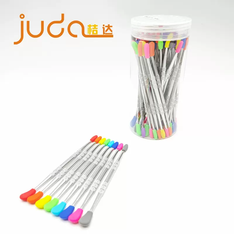 工厂直销 硅胶烟膏勺 挖烟油清洁工具 不锈钢烟勺子适用硅胶烟斗