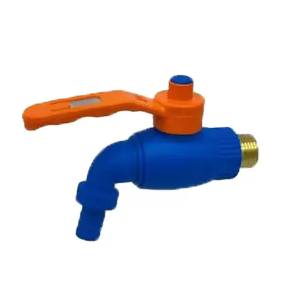 Factory Direct Foreign Trade 4 points 6 points plastic faucet iron copper-plated wire teeth quick open large flow explosion-proof durable