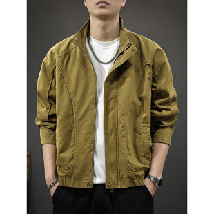 2025 Spring and Autumn New Loose Jacket Men's Trendy Outdoor Workwear Top American Retro Casual Coat