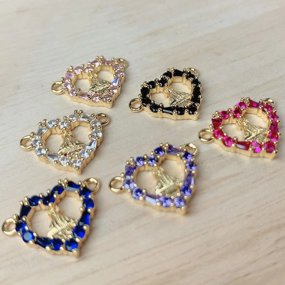4g Weight Pendant Jewelry Making Type Rhinestones Inlay Material DIY Jewelry Accessories Classification 1 Piece Quantity Copper Material Totem, Heart Shape Pattern Inlay Design Simple Style, Classic Style Style 1 Piece Copper Rhinestones Totem Heart Shape Pendant 1
