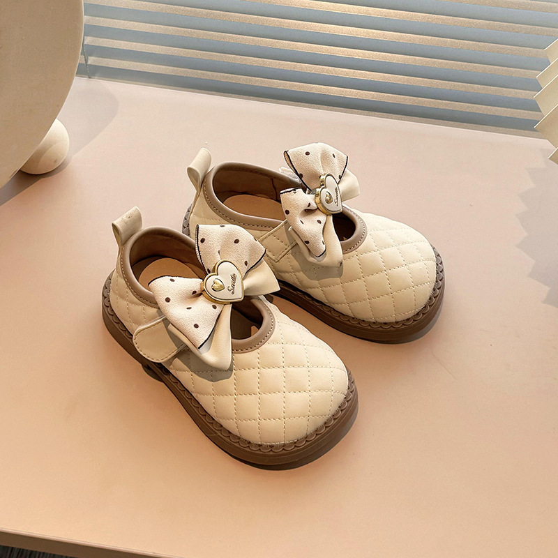Zapatos de princesa bebé de niña primavera y otoño 2025, nuevos zapatos de cuero para niñas, niños, zapatos de frijol de frijol image 5