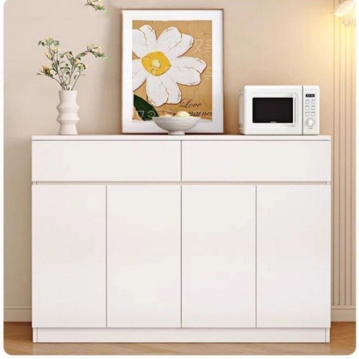 Integrated storage cabinet for doorway and balcony, simple sideboard cabinet against the wall, high-end living room tea cabinet, cream-style home use, special offer