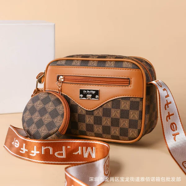 New Fashion Printed Small Square Bag Women's Mini Mobile Phone Bag Cross-Border Foreign Trade Hot Selling Mother's Crossbody Bag Shoulder Bag