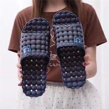 足美定制PVC拖鞋旅馆按摩脚底防滑防臭耐磨厚底酒店拖鞋批发跨境