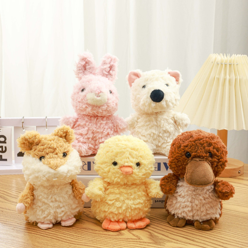 Original Dot Velvet Chuang Nini Series Plush Toy Chick Pink Rabbit Companion Doll West Highland Cloth Doll Children's Toy