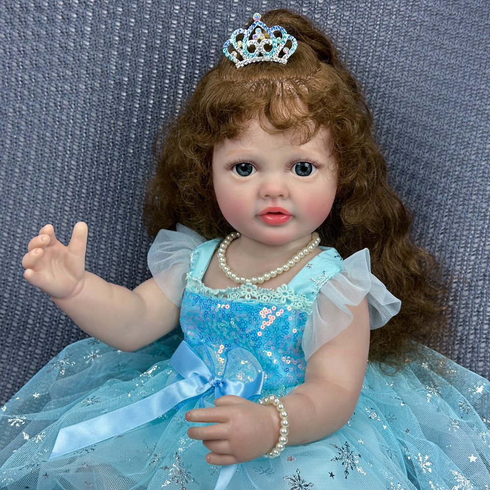 Juguetes para niñas, muñecas de simulación, muñecas para niños, muñecas de goma suave, muñecas pesadas al por mayor, ventas transfronterizas calientes