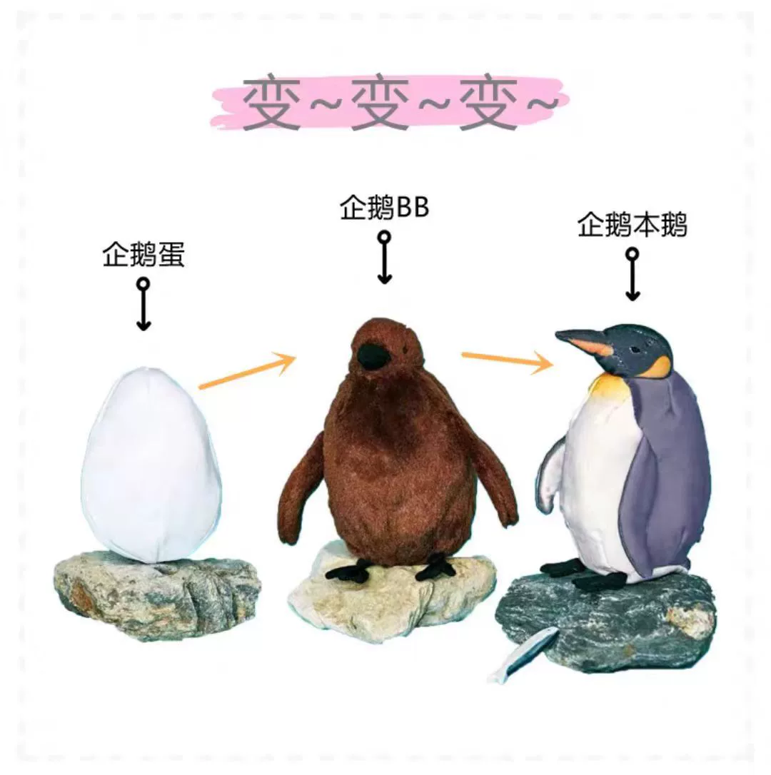 Три изменения в процессе роста пингвина куклы куклы Осака аквариум имитация пингвина кошелька