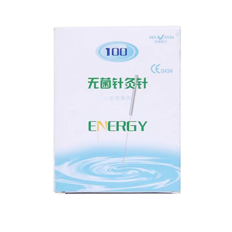 Agujas de Acupuntura Jiajian Desechables Estériles en Papel de Aluminio Envasadas Individualmente 100 Piezas Agujas de Acupuntura de Medicina Tradicional China Fisioterapia Médica Venta al por Mayor