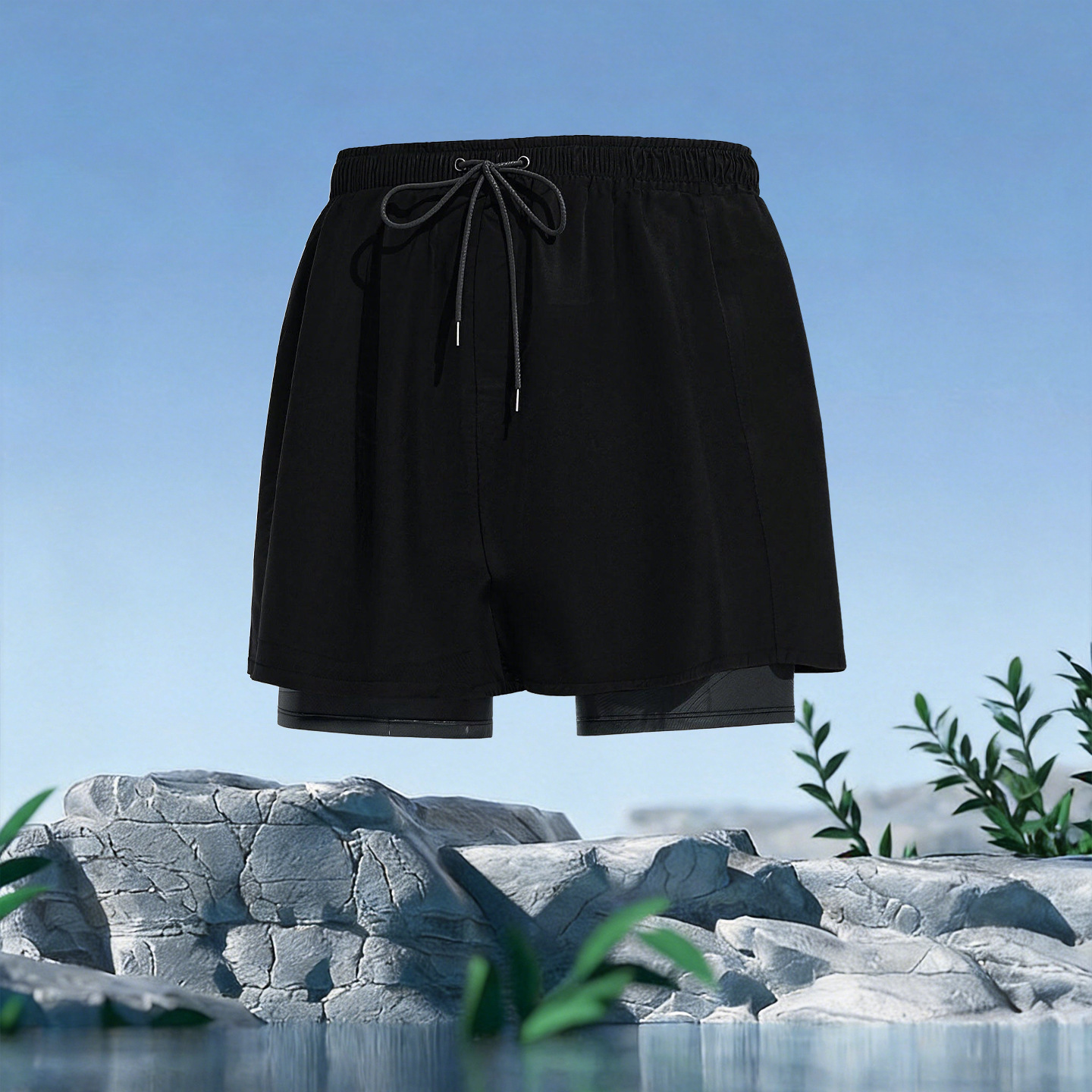 Negro / L (recomendado 50,00 kg-55,00 kg