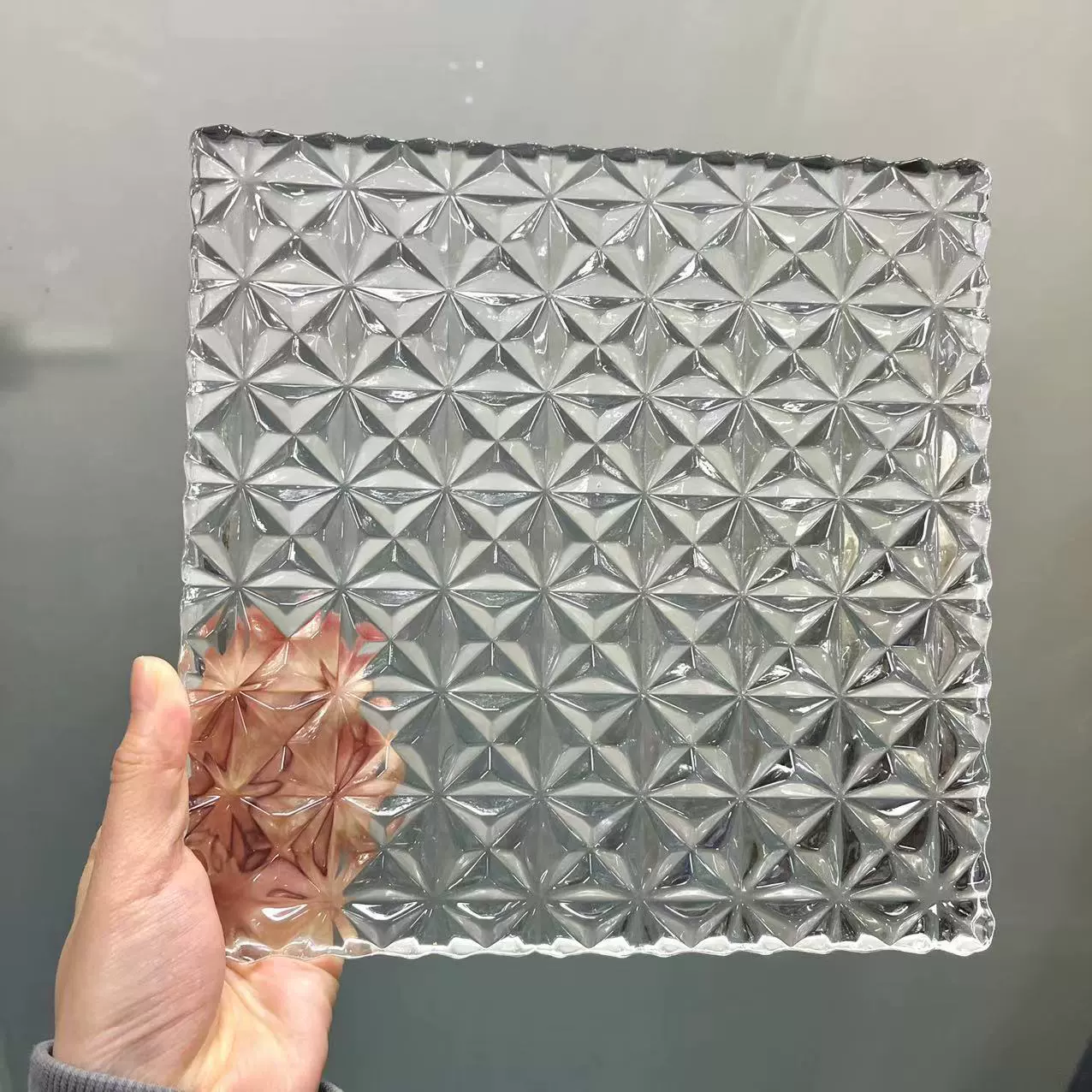 Оптовая Продажа с фабрики Алмазный хрусталь подвесная деталь 200x200x12 мм экран настенный кирпич из нержавеющей стали когти