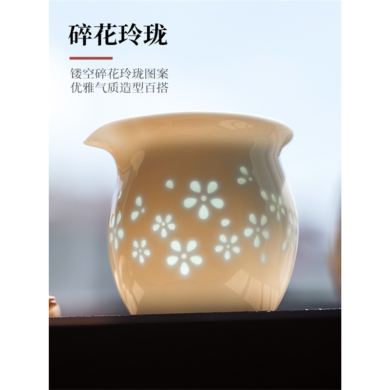 Ceramic tea cup, tea set with accessories, anti-scald
