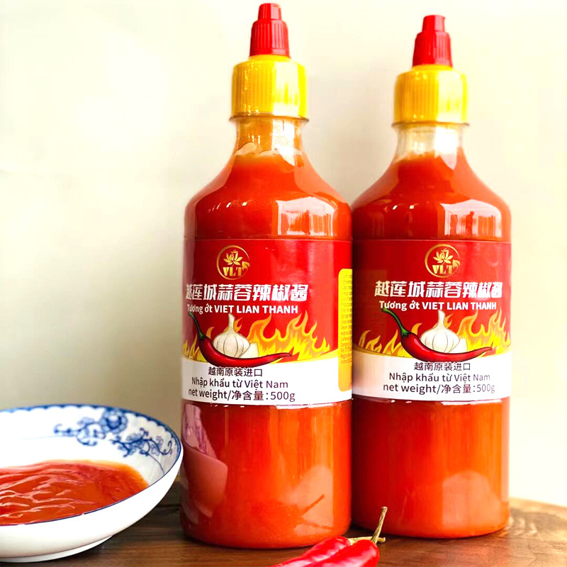 Bulk wholesale of Vietnam Yue Lien City garlic chili sauce 500g condiment dipping sauce whole box better discount