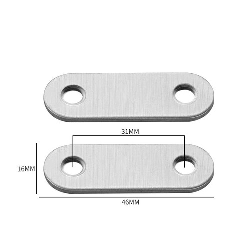 Loud stainless steel straight piece corner code 60 straight corner code fixed connection piece photo frame corner piece back panel buckle fastener
