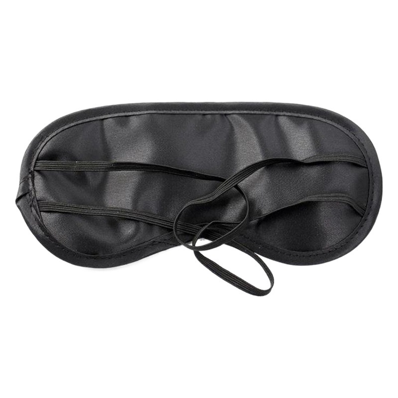 Hotel disposable eye mask aviation travel sleep eye mask breathable polyester solid color eye mask earplugs wholesale