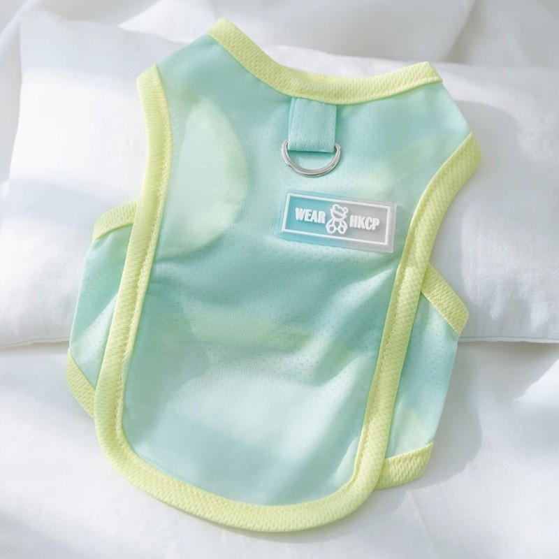 Primavera y verano perros tracción bolsa de hielo sandalias chaleco gato ropa de perro pequeño y mediano que oso ropa de mascota