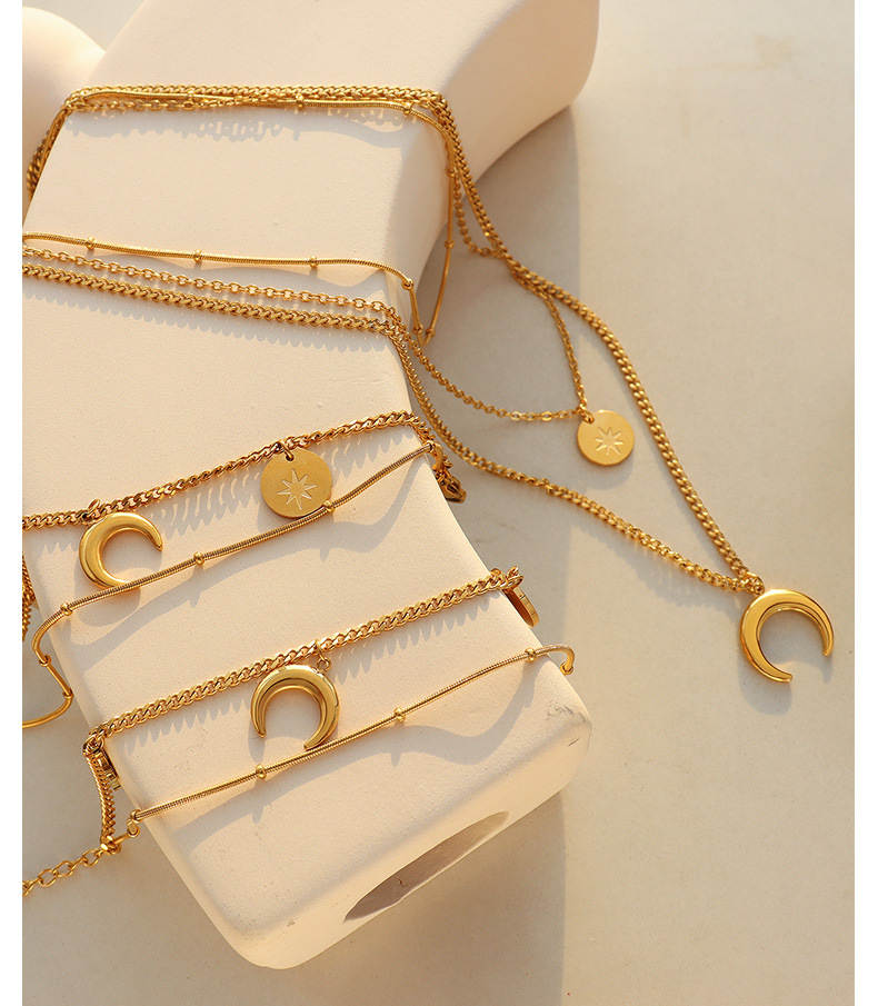 Fashion Geometric Titanium Steel Bracelets Necklace