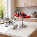 批发不锈钢雪糕杯复古香蕉船高脚杯甜品碗椭圆形蛋糕布丁盘水果碟