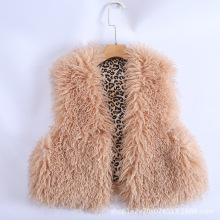 滩羊毛马甲2025秋冬新款高级感皮毛一体皮草马甲背心毛毛绒外套