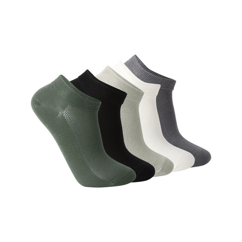 Spring new socks men's socks Xinjiang cotton men's mesh boat socks antibacterial and deodorant socks sweat-absorbent and breathable solid color
