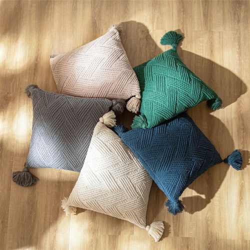 FN Nordic INS Home Goods Pillow and Cushion Sherpa Knit Soft Furnishings Photo Office Pillow Cover Excluding Tax