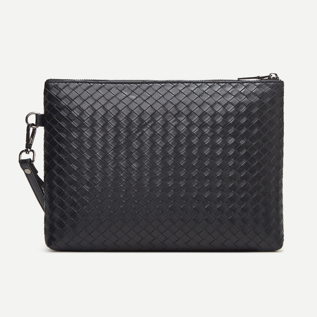 Nuevo bolso de mano de hombre tejido de gran capacidad sobre bolso de cuero suave de moda bolso de hombre de negocios transmisión en vivo un agente de cabello image 5