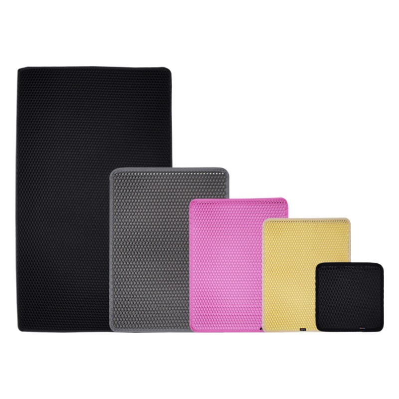 EVA estera de arena para gatos de doble capa antideslizante impermeable hogar estera para mascotas generación caja de arena para gatos Control de salpicaduras al por mayor