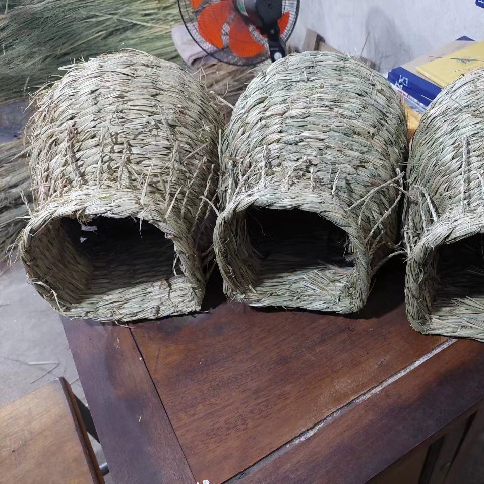 Плетеная корзина для рыб, дышащее местообитание для кошек, игрушка-гнездо для кроликов для прорезывания зубов, игрушка для экзотических животных