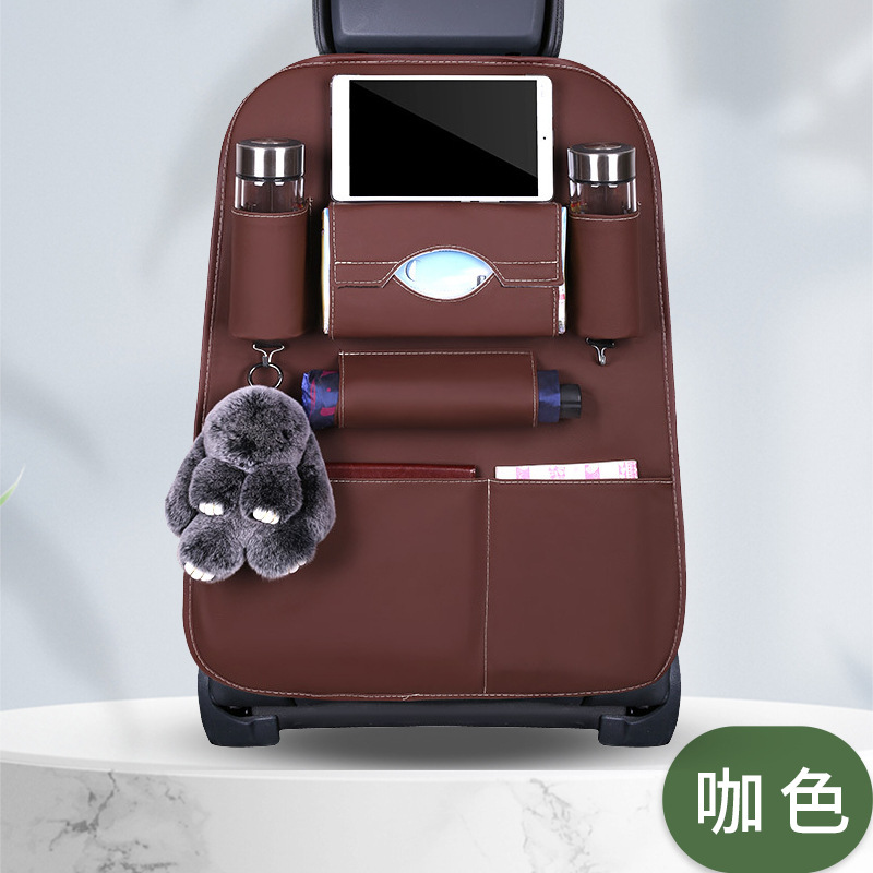 Car-mounted small table storage bag, car seat back hanging bag, storage box, useful item for car seat back storage