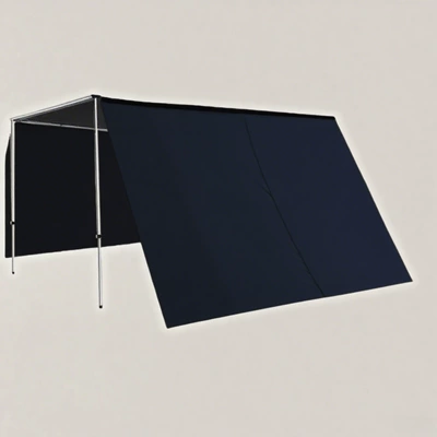 Tent Side Cloth, Avtomobil yan çətirləri - a-single-piece-of-black-side-fabric-1625m