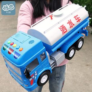 Large Inertial Sprinkler Truck Toy with Light Concert Sprinkler Truck Little Boy Baby Kidsren's Engineering Vehicle Model