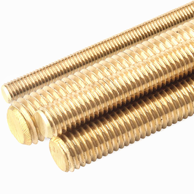 铜丝杆黄铜牙条铜全牙螺柱牙棒双头加长丝杆全螺纹杆M3M4M5M6-M20