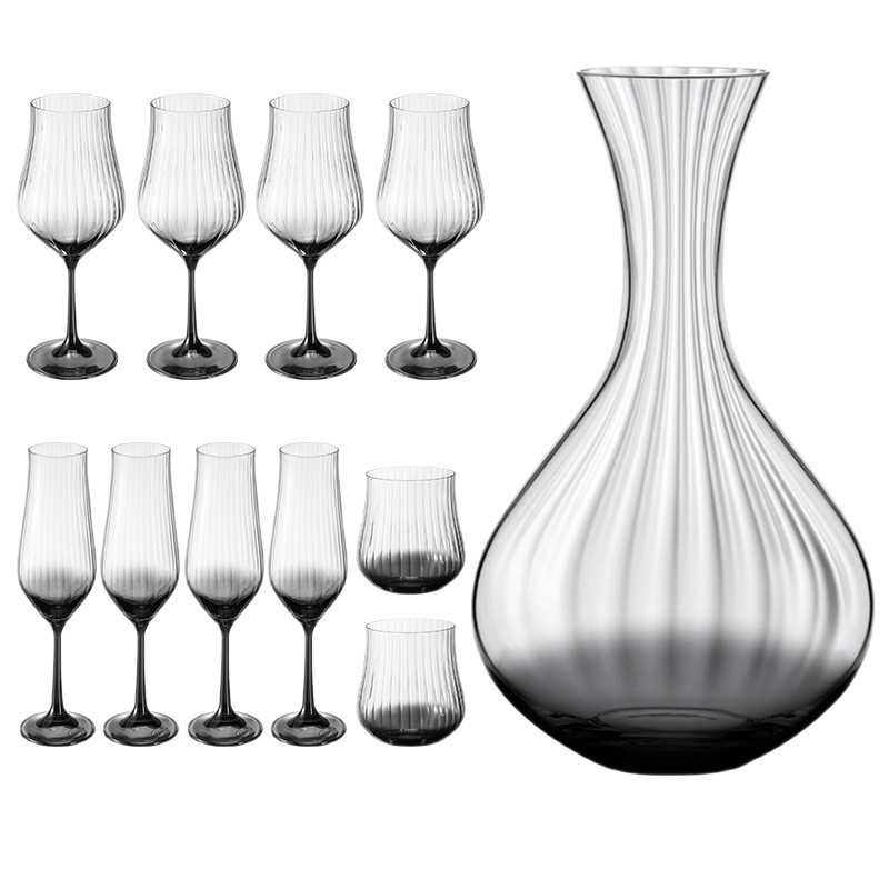 Importación checa de cristal Crystalex vinos rojos conjuntos caseros sin plomo tazas de champán tazas de whisky caja de regalo