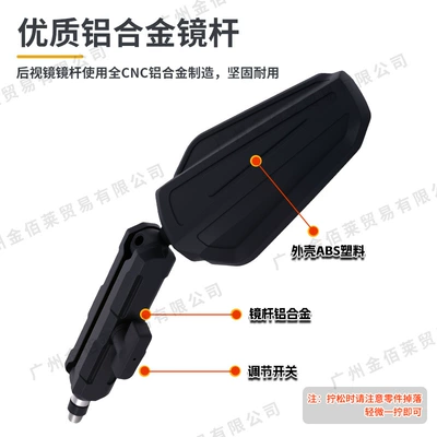 Rearview Mirror with Wide Field – Motorcycle rearview mirror