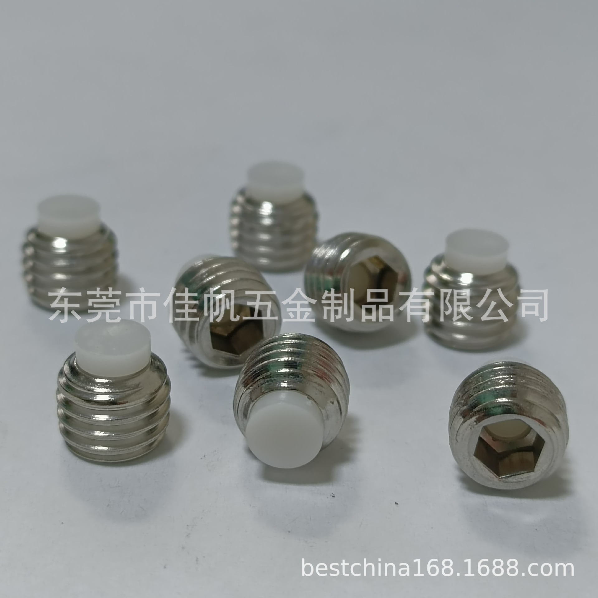 供应POM胶头螺丝SUS304不锈钢材料胶头紧定螺丝M8M10M12M16