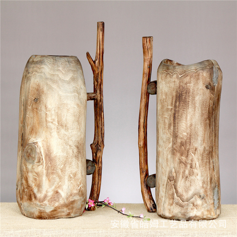공장 판매 나무 꽃병 디자인 사진 장면 설정 소품 홈스테이 홈 거실 장식품