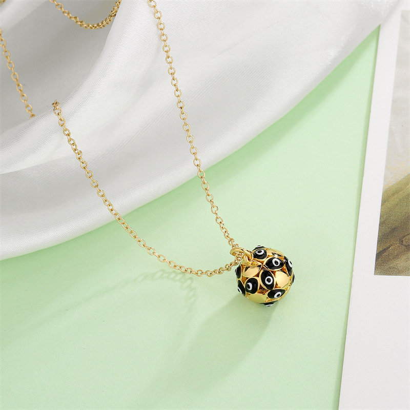 Fashion Geometric Copper Necklace Dripping Oil Copper Necklaces