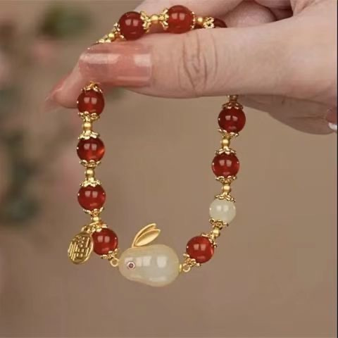「芙清欢」串珠手链女新中式复古国风小众精致学生闺蜜手饰品|undefined