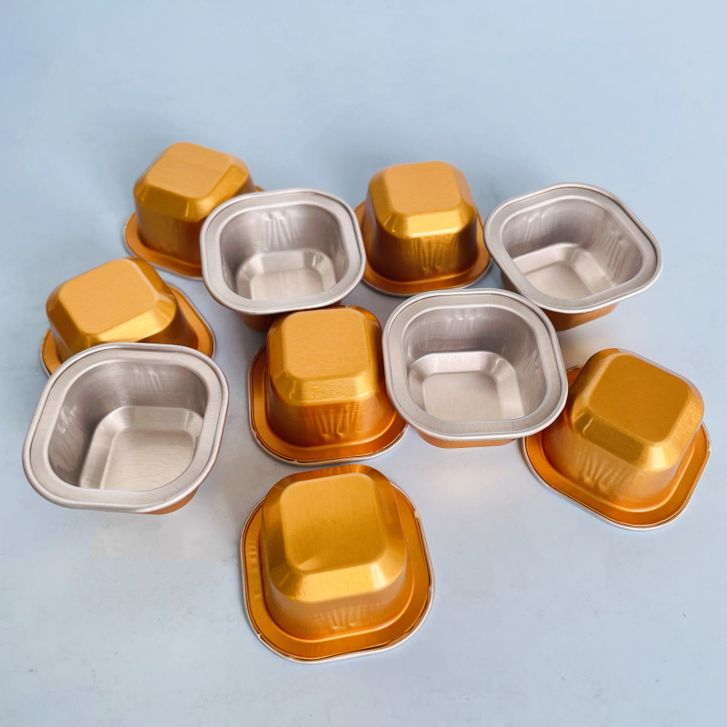 Small Capacity Salad Dressing Barbecue Sauce Jam Small Ingredient Package Sealed Tin Foil Cup Exquisite Chili Sauce Tasting Cup with Lid