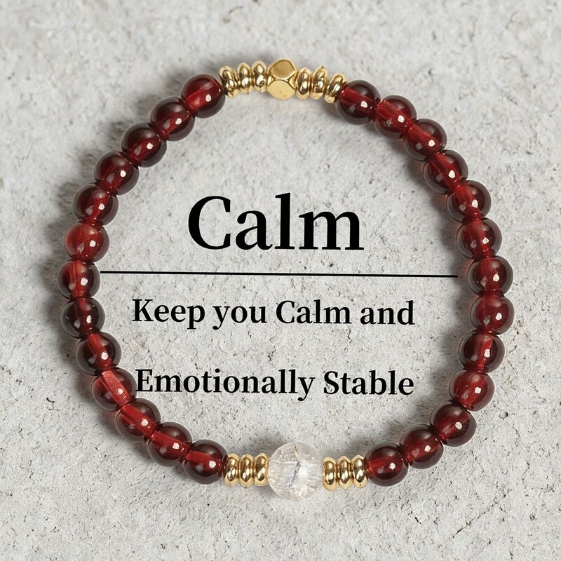 Cross-Border Jewelry Hot-Selling Items in Stock: Red Agate Bracelet, Wealth-Attracting Bracelet, Gold Bead Handmade Bracelet for Women, Wholesale