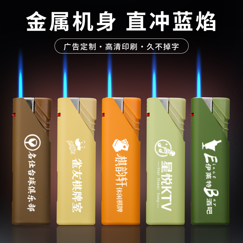 Windproof Morandi Metal Explosion-Proof Lighters, Direct from the Manufacturer, Customizable with Printing, Refillable Lighters Wholesale