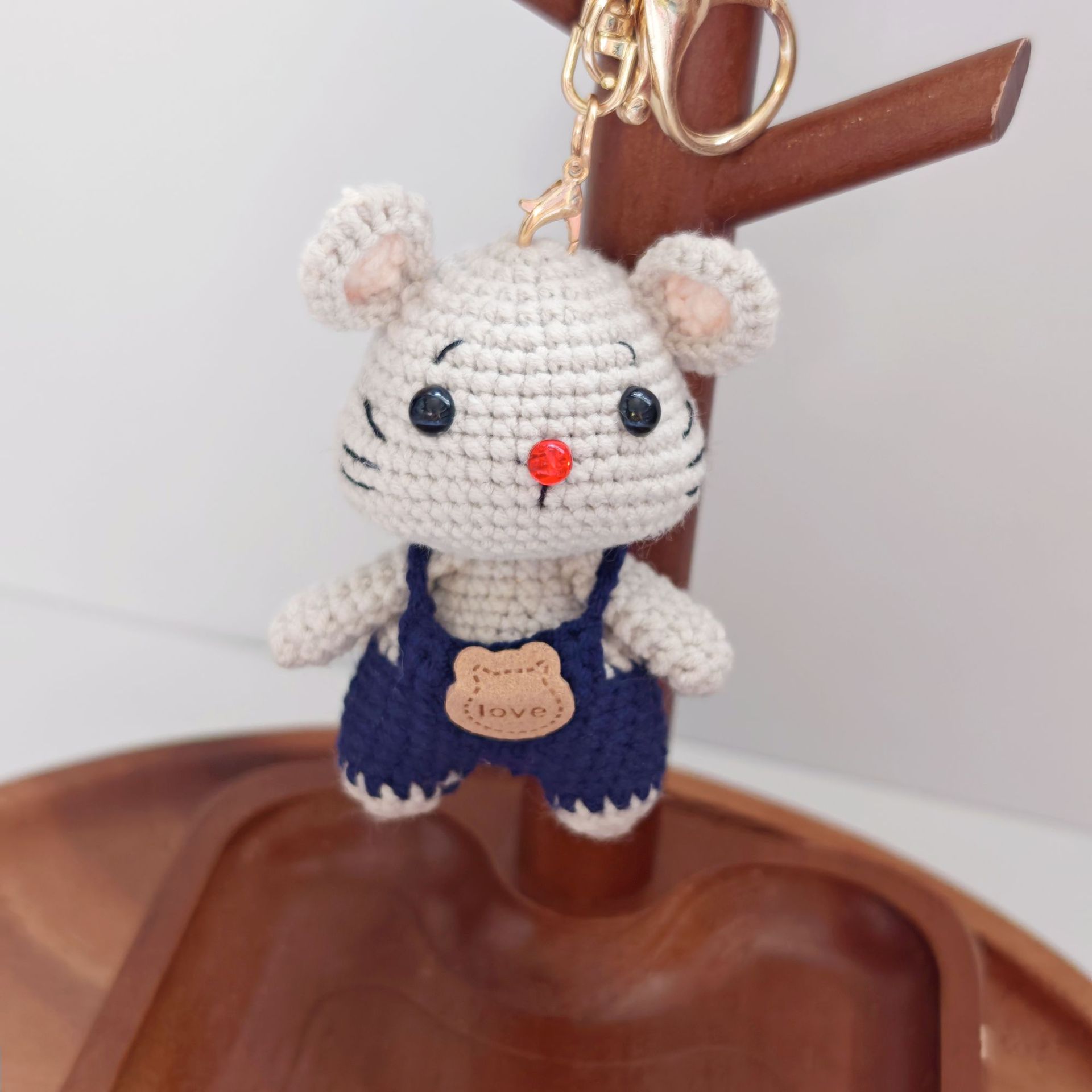 Colgantes de animales del zodiaco tejidos a mano, muñecos de lana hechos a crochet, accesorios decorativos para bolsos, regalos al por mayor y al detalle. image 36