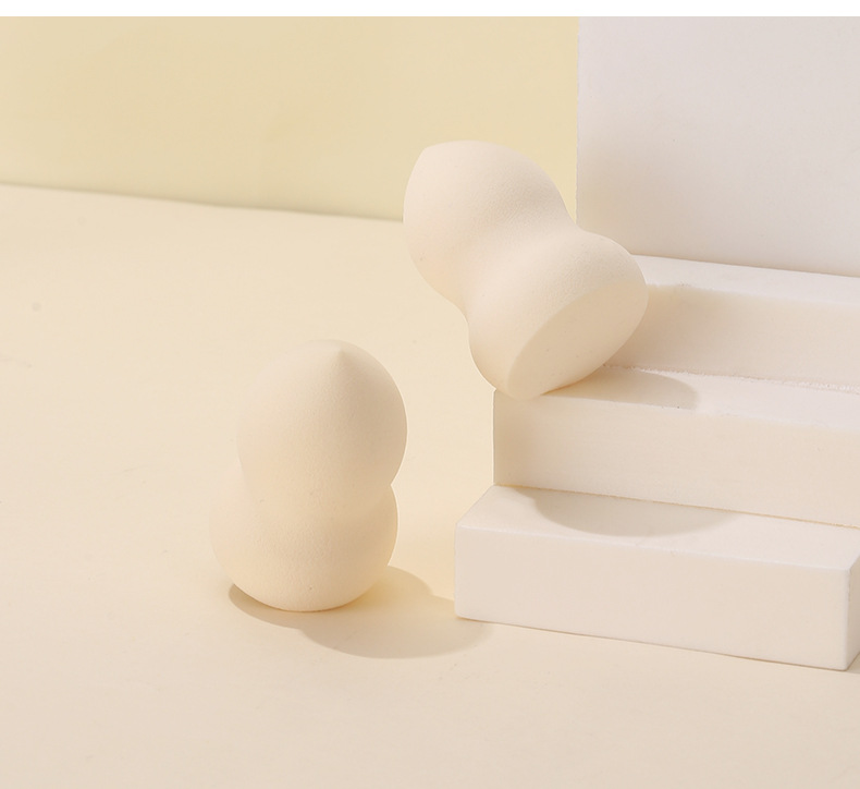 LMLTOP Gourd Powder Puff, single set, Soaked in water, Dry and wet dual-purpose, makeup and beauty, eggshell set, Eggshell set, TOP-070 undefined