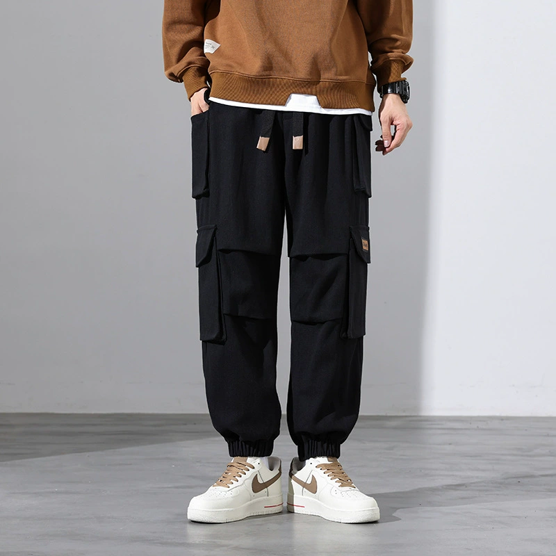 Большие размеры M-8XL Спортивные штаны Мужские модные брендовые свободные брюки до щиколотки Корейские модные повседневные брюки