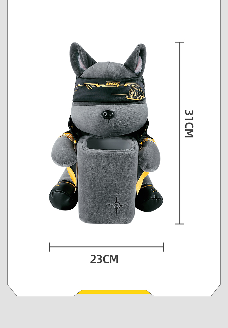 Car Tissue Box Trash Can Two-in-One Creative Cute Car Armrest Box Paper Box Car Interior Decoration