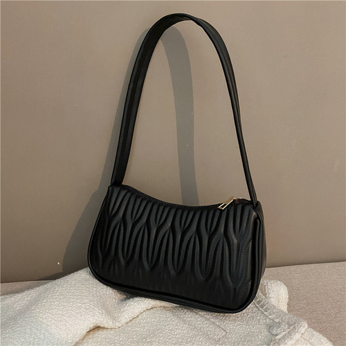  Winter New Casual Shoulder Bag Women's Bag Retro Shoulder Crossbody Bag Casual Commute Baguette Bag