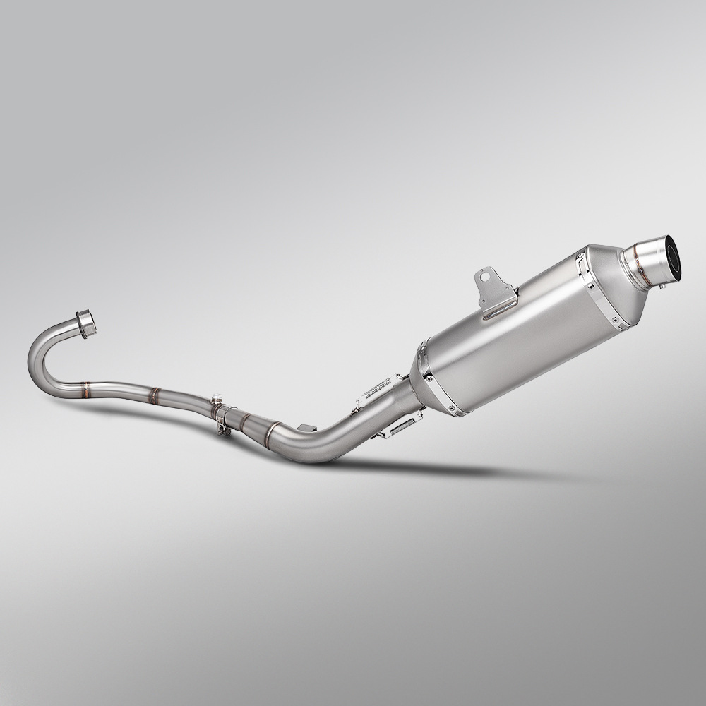 Motorcycle Crf300L Stainless Steel Split Front Exhaust Pipe and Rear Muffler Full Set 2021-2023