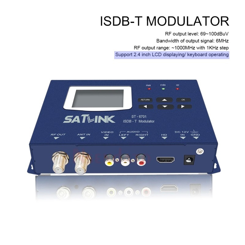Модулятор Satlink SP-6701 DVB-C ISDB-T (RF-преобразователь, HD-модулятор)