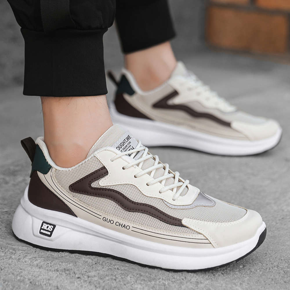 Zapatos de hombre de verano nuevo estilo de color matriz nacional Agan mesh transpirable zapatos de moda cómodos zapatos casuales suaves al por mayor